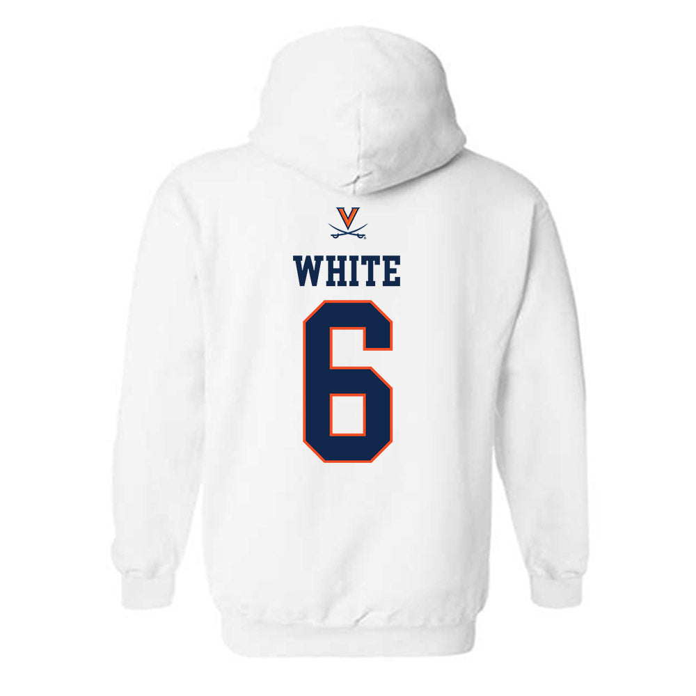 Virginia - NCAA Men's Basketball : Jacari White - Replica Shersey Hooded Sweatshirt-1