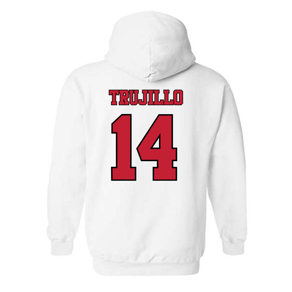 Utah - NCAA Baseball : Brian Trujillo - Replica Shersey Hooded Sweatshirt-1