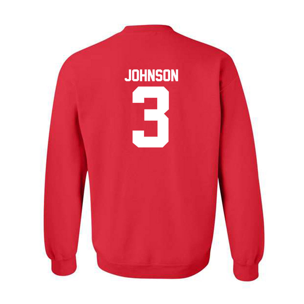 Utah - NCAA Football : Nate Johnson - Replica Shersey Crewneck Sweatshirt-1