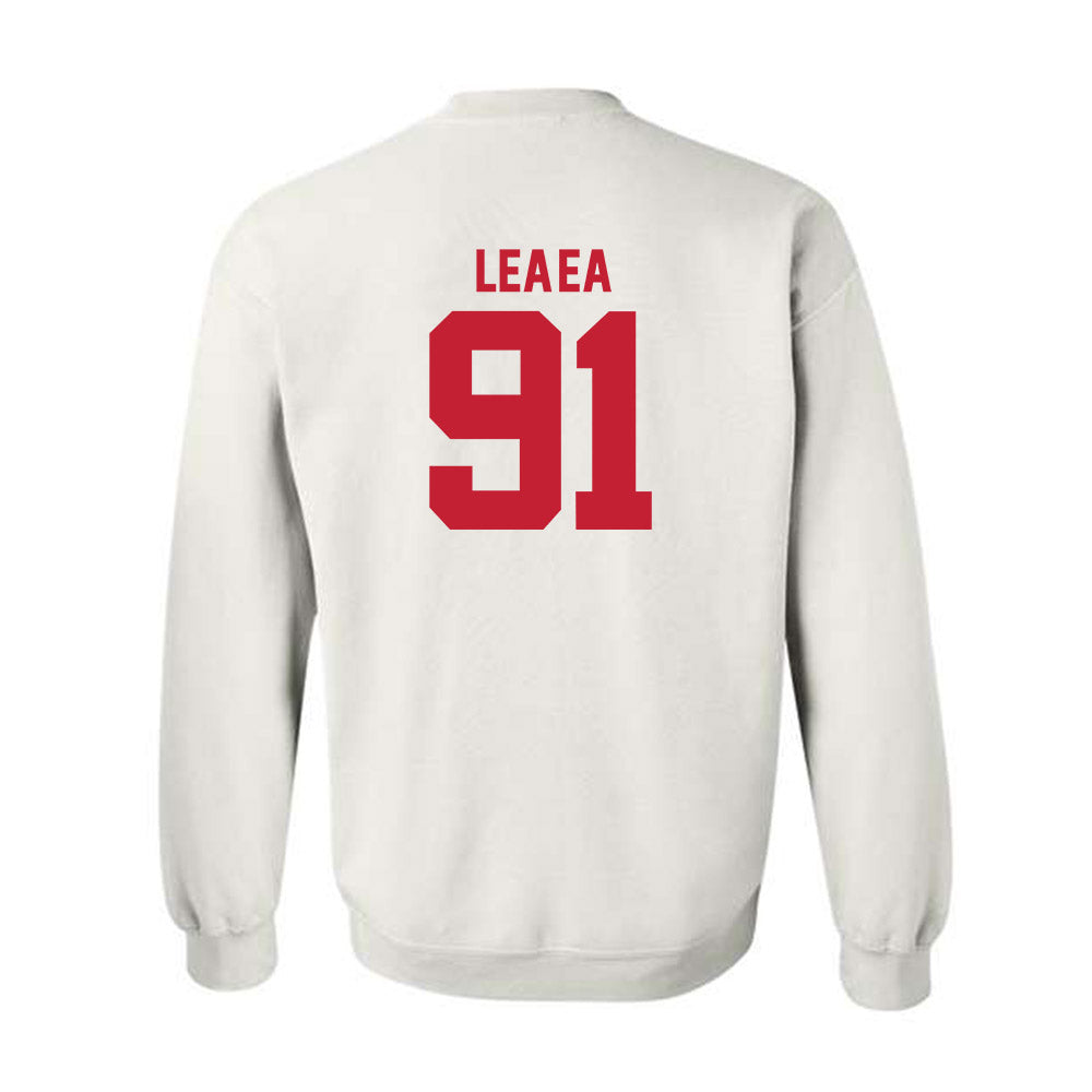 Utah - NCAA Football : Jonah Lea'ea - Replica Shersey Crewneck Sweatshirt