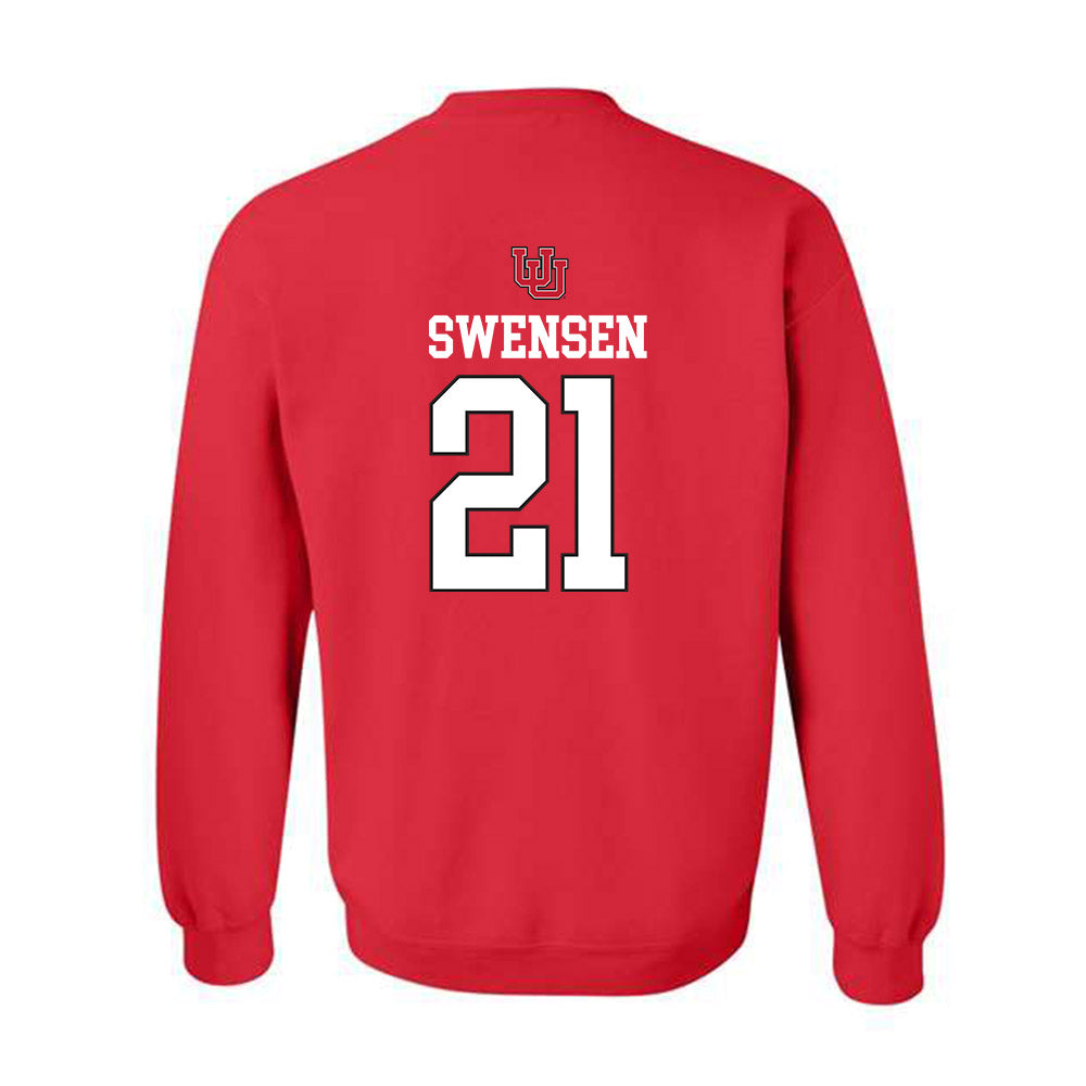 Utah - NCAA Women's Soccer : Ali Swensen - Replica Shersey Crewneck Sweatshirt-1