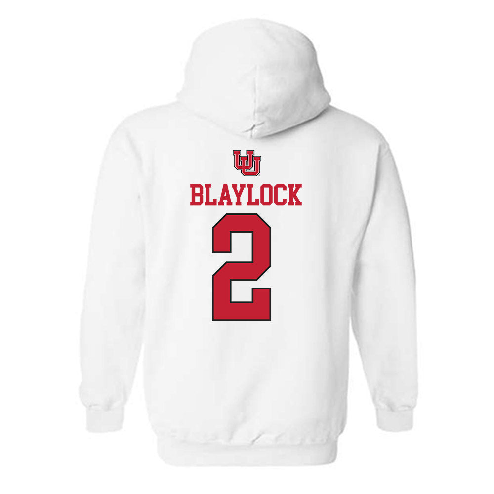 Utah - NCAA Women's Soccer : Callie Blaylock - Replica Shersey Hooded Sweatshirt-1