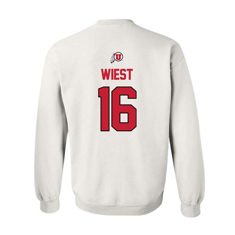 Utah - NCAA Women's Volleyball : Devyn Wiest - Replica Shersey Crewneck Sweatshirt-1