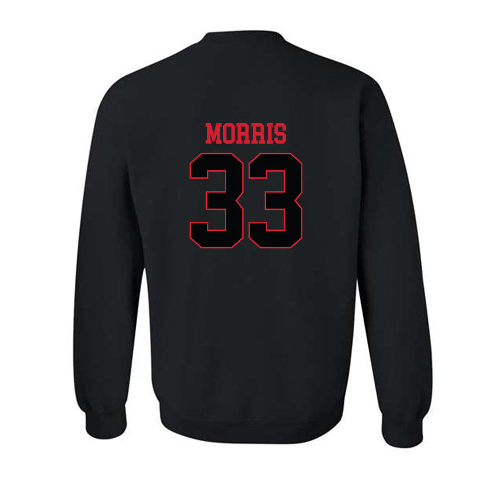 NC State - NCAA Baseball : Kaden Morris - Replica Shersey Crewneck Sweatshirt