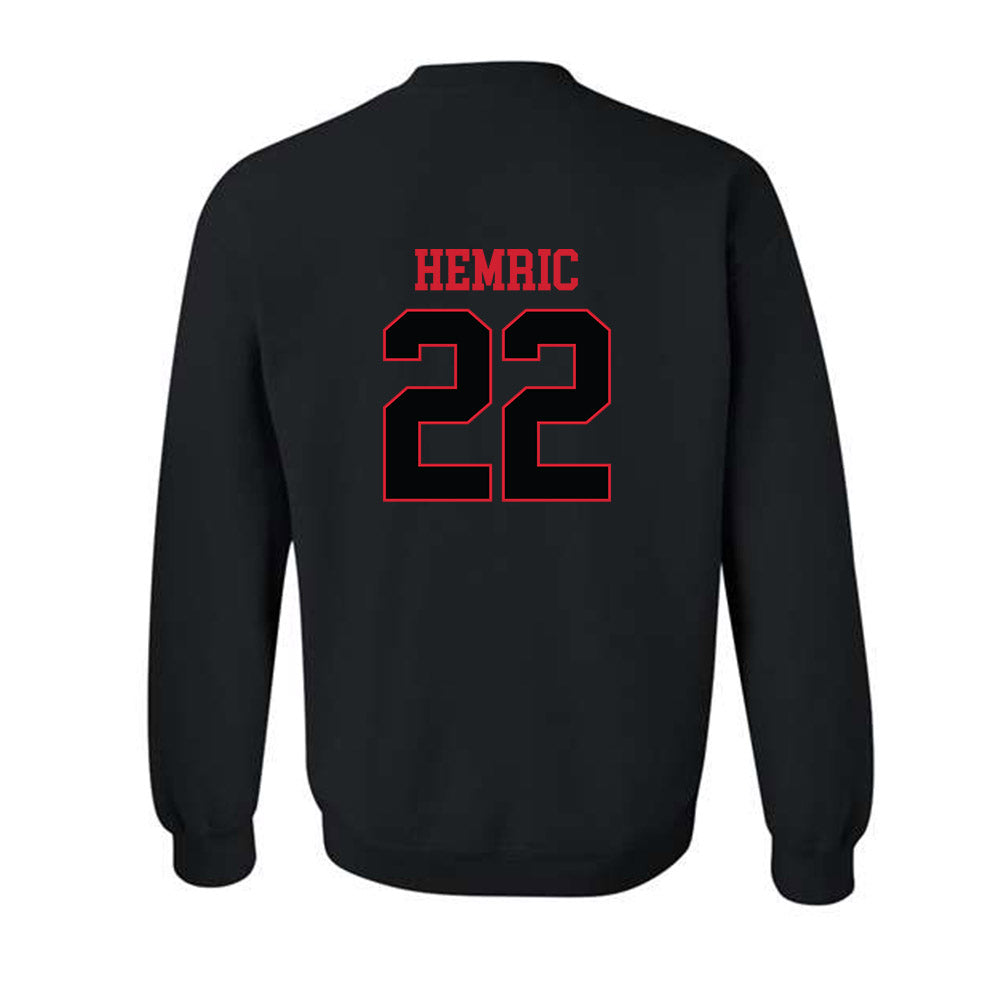 NC State - NCAA Baseball : Luke Hemric - Replica Shersey Crewneck Sweatshirt-1