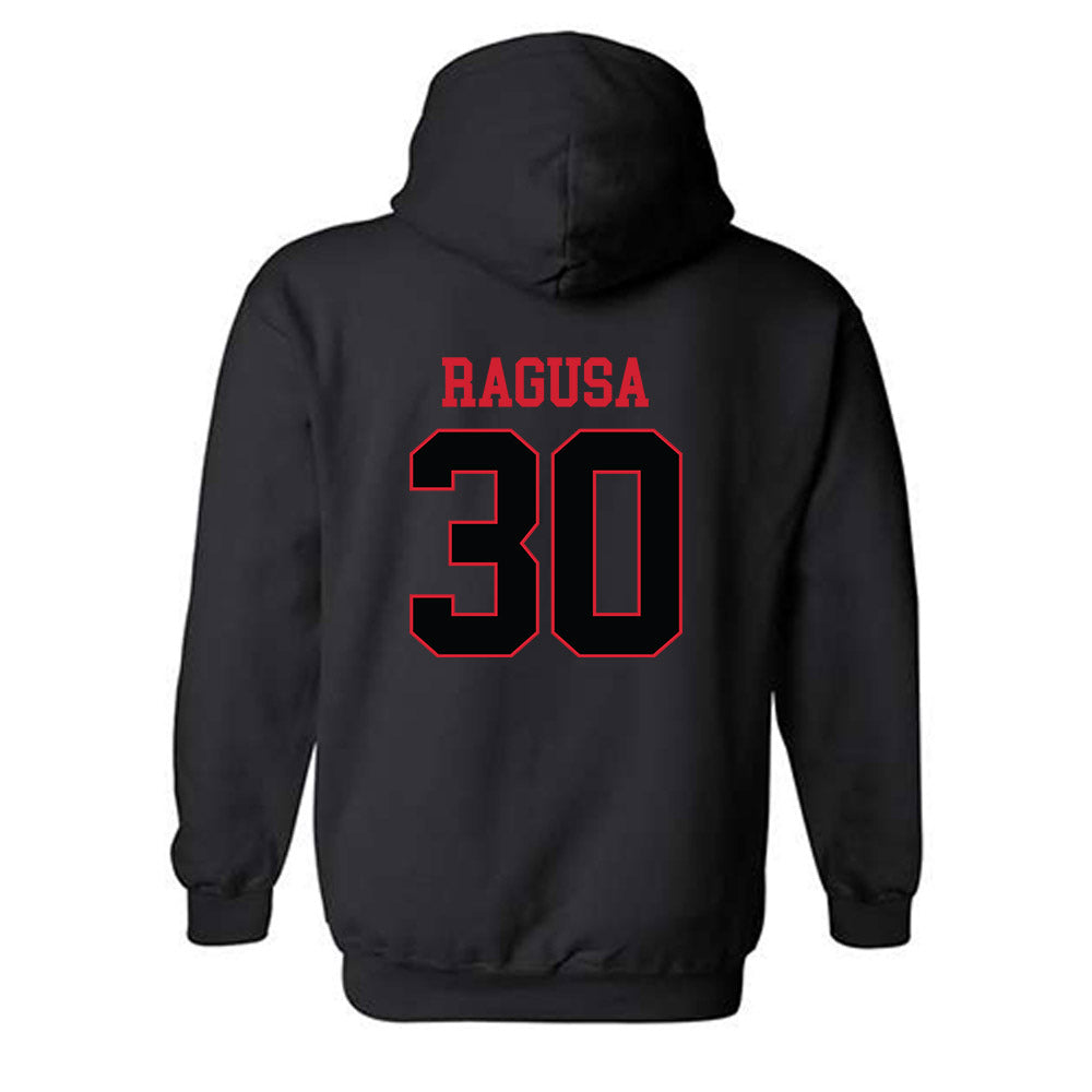 NC State - NCAA Baseball : Mikey Ragusa - Replica Shersey Hooded Sweatshirt-1