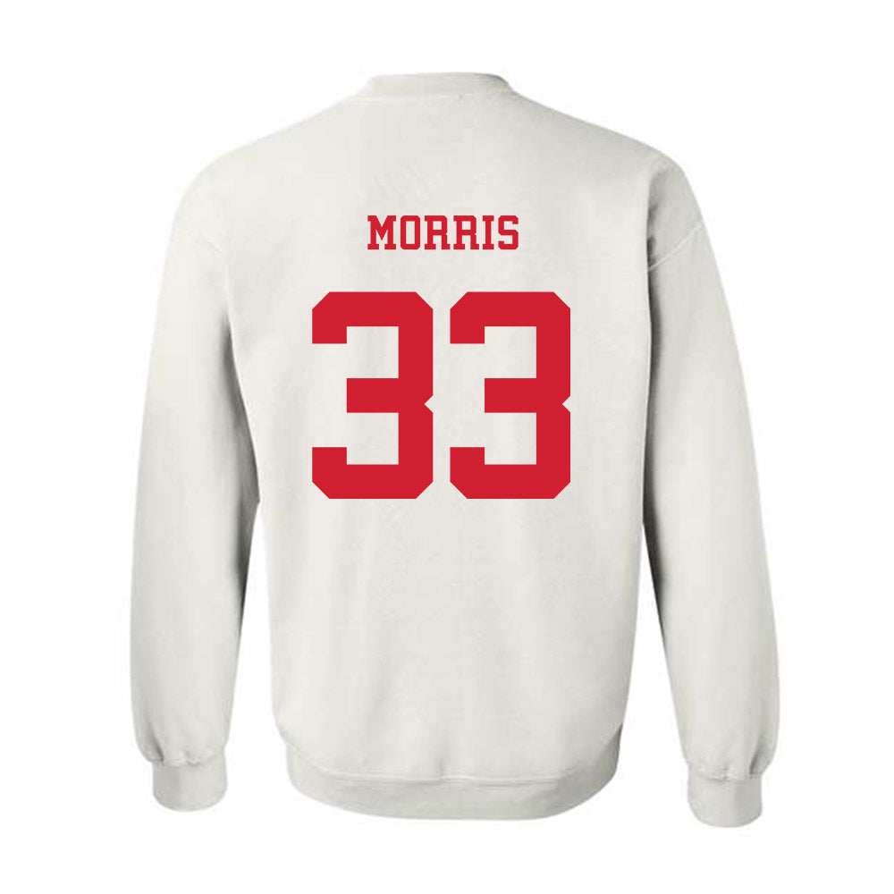 NC State - NCAA Baseball : Kaden Morris - Replica Shersey Crewneck Sweatshirt