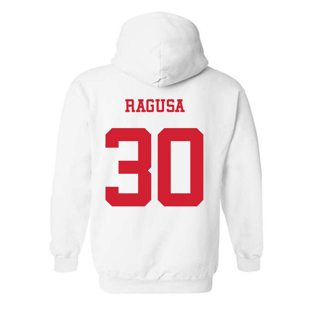 NC State - NCAA Baseball : Mikey Ragusa - Replica Shersey Hooded Sweatshirt-1