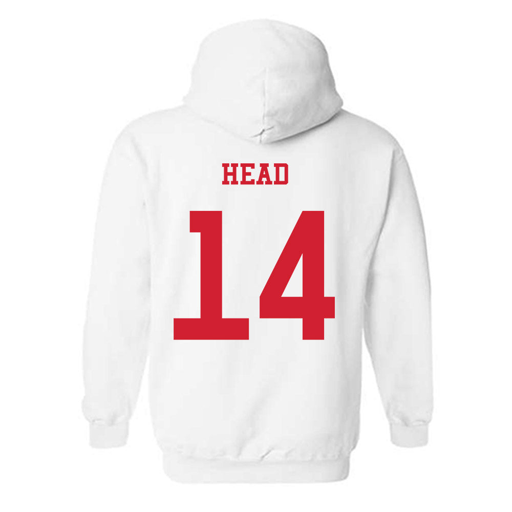 NC State - NCAA Baseball : Ty Head - Replica Shersey Hooded Sweatshirt