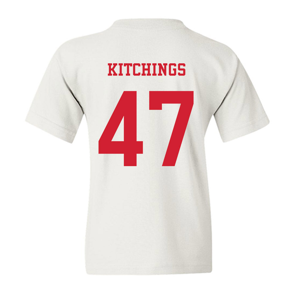 NC State - NCAA Baseball : Aiden Kitchings - Replica Shersey Youth T-Shirt-1