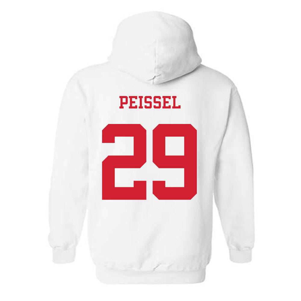 NC State - NCAA Baseball : Julien Peissel - Replica Shersey Hooded Sweatshirt