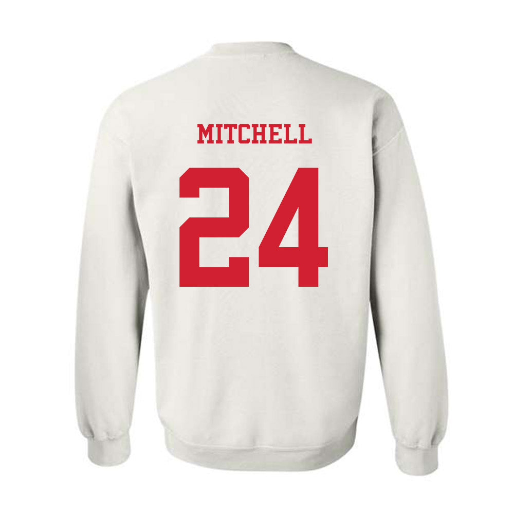 NC State - NCAA Baseball : Devin Mitchell - Replica Shersey Crewneck Sweatshirt-1