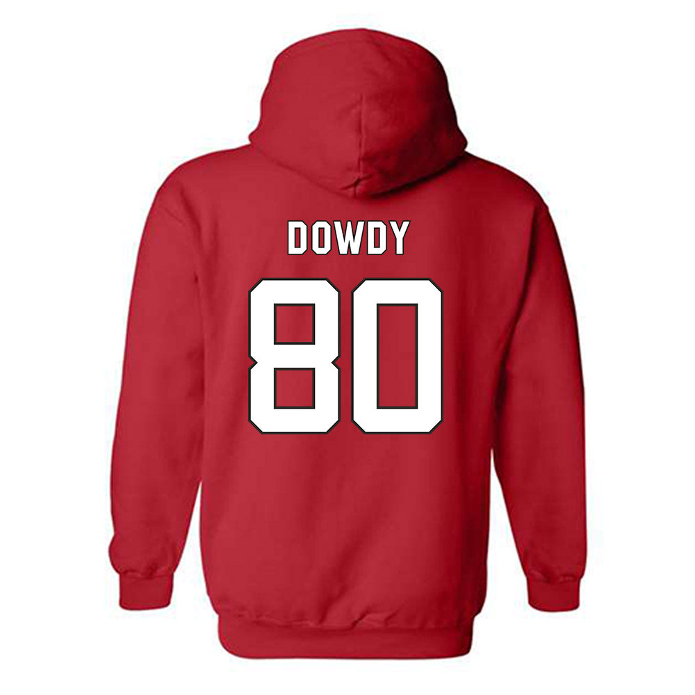 NC State - NCAA Football : Ethan Dowdy - Replica Shersey Hooded Sweatshirt-1