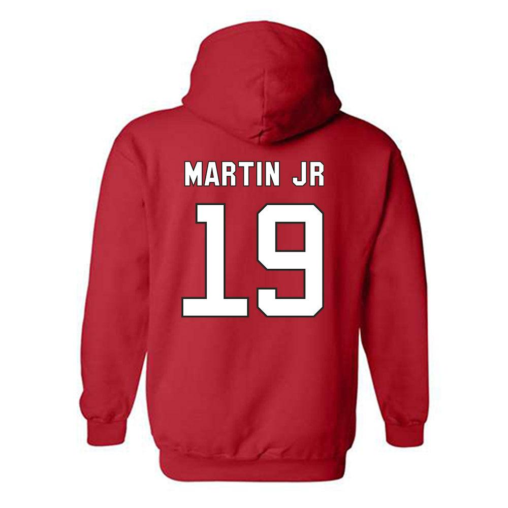 NC State - NCAA Football : KJ Martin Jr - Replica Shersey Hooded Sweatshirt