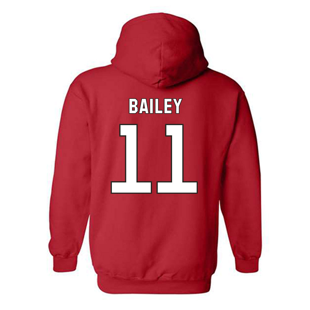 NC State - NCAA Football : Cedrick Bailey - Replica Shersey Hooded Sweatshirt-1