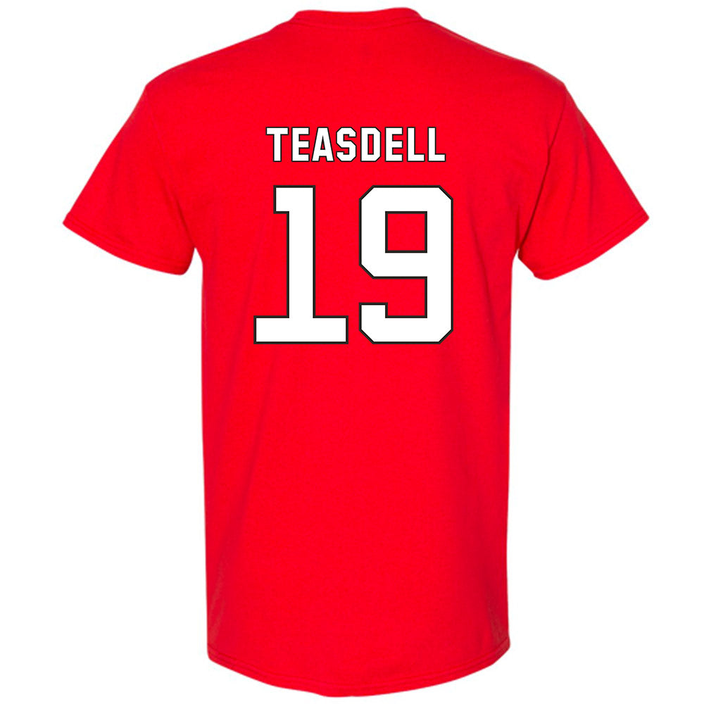 NC State - NCAA Football : Tristan Teasdell - Replica Shersey T-Shirt-1