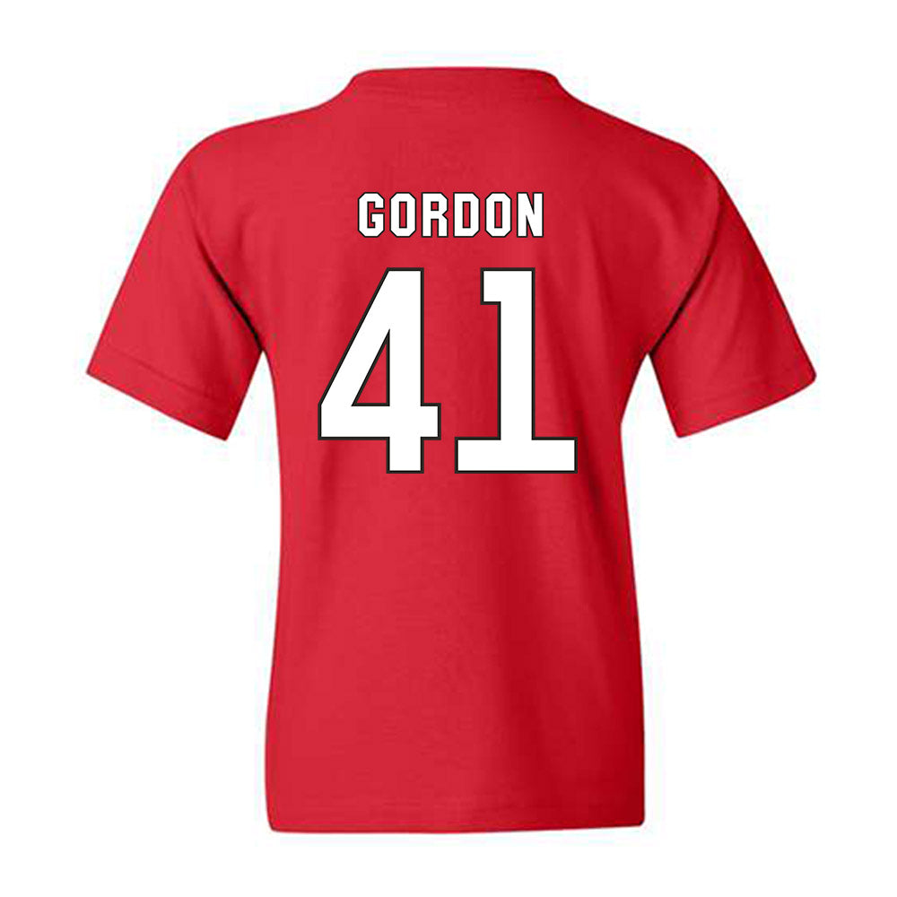 NC State - NCAA Football : Caden Gordon - Replica Shersey Youth T-Shirt-1