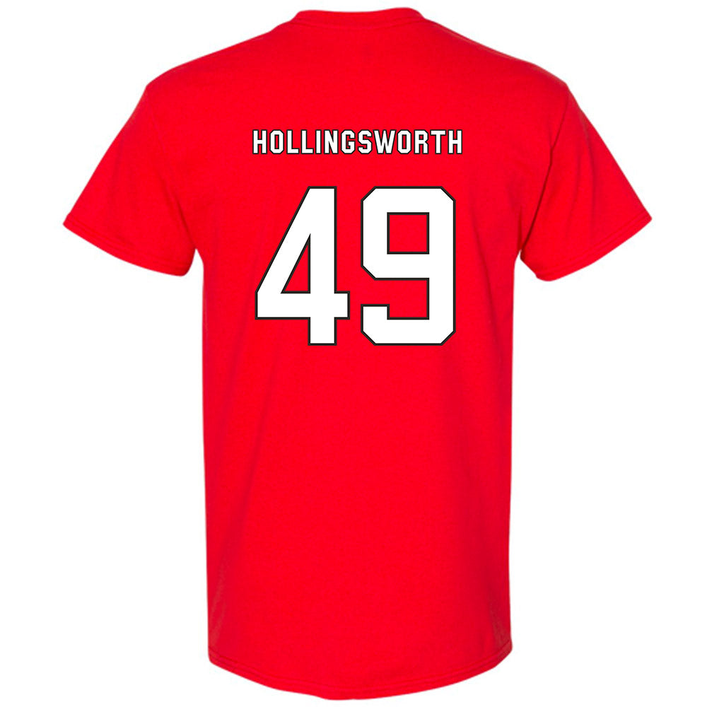 NC State - NCAA Football : Aiden Hollingsworth - T-Shirt