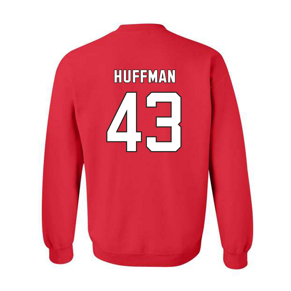 NC State - NCAA Football : Nathan Huffman - Replica Shersey Crewneck Sweatshirt-1