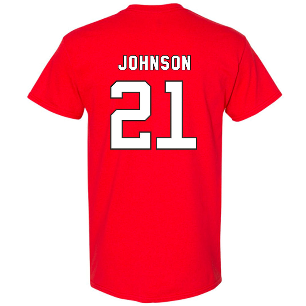 NC State - NCAA Football : Jamel Johnson - Replica Shersey T-Shirt-1
