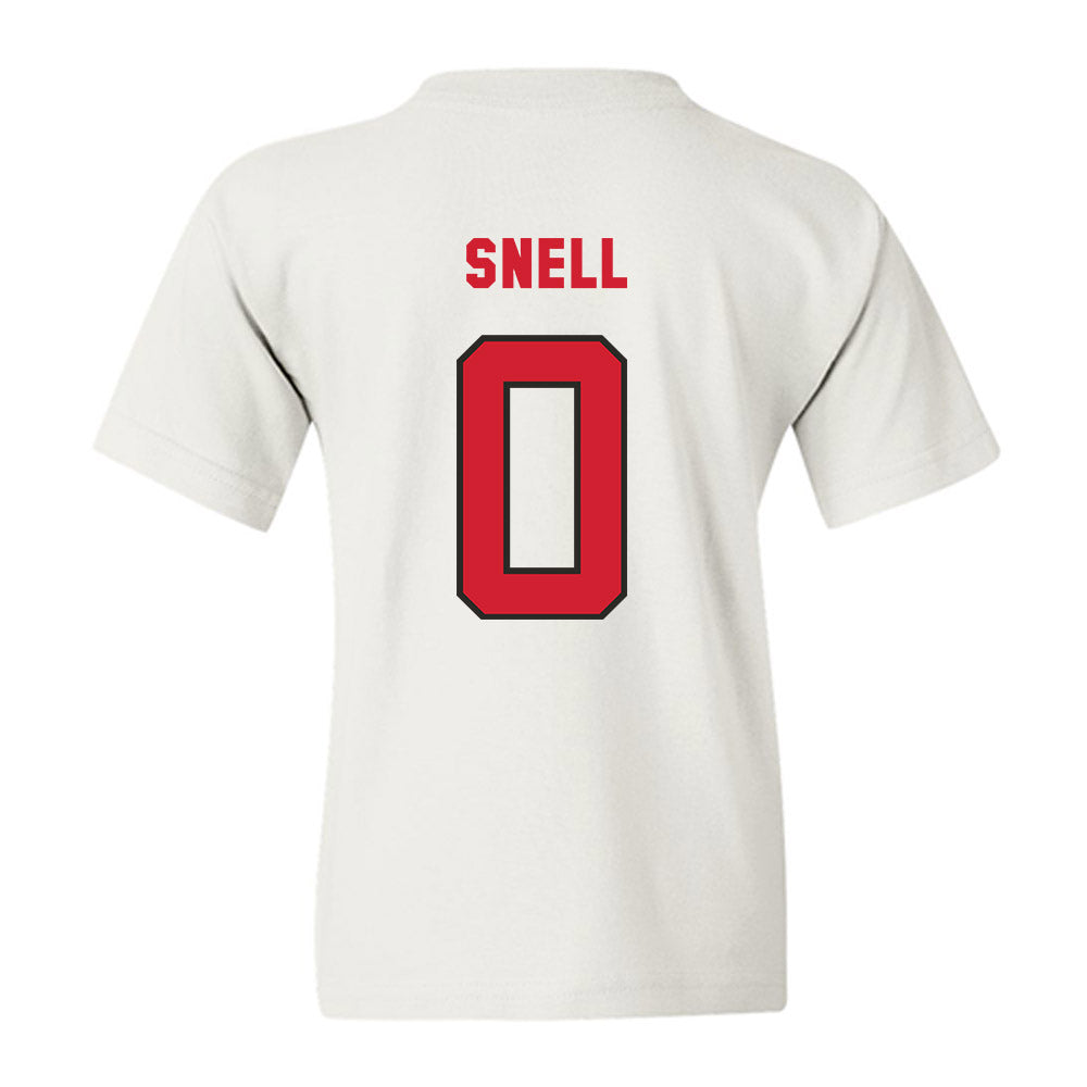 NC State - NCAA Men's Basketball : Jordan Snell - Replica Shersey Youth T-Shirt-1
