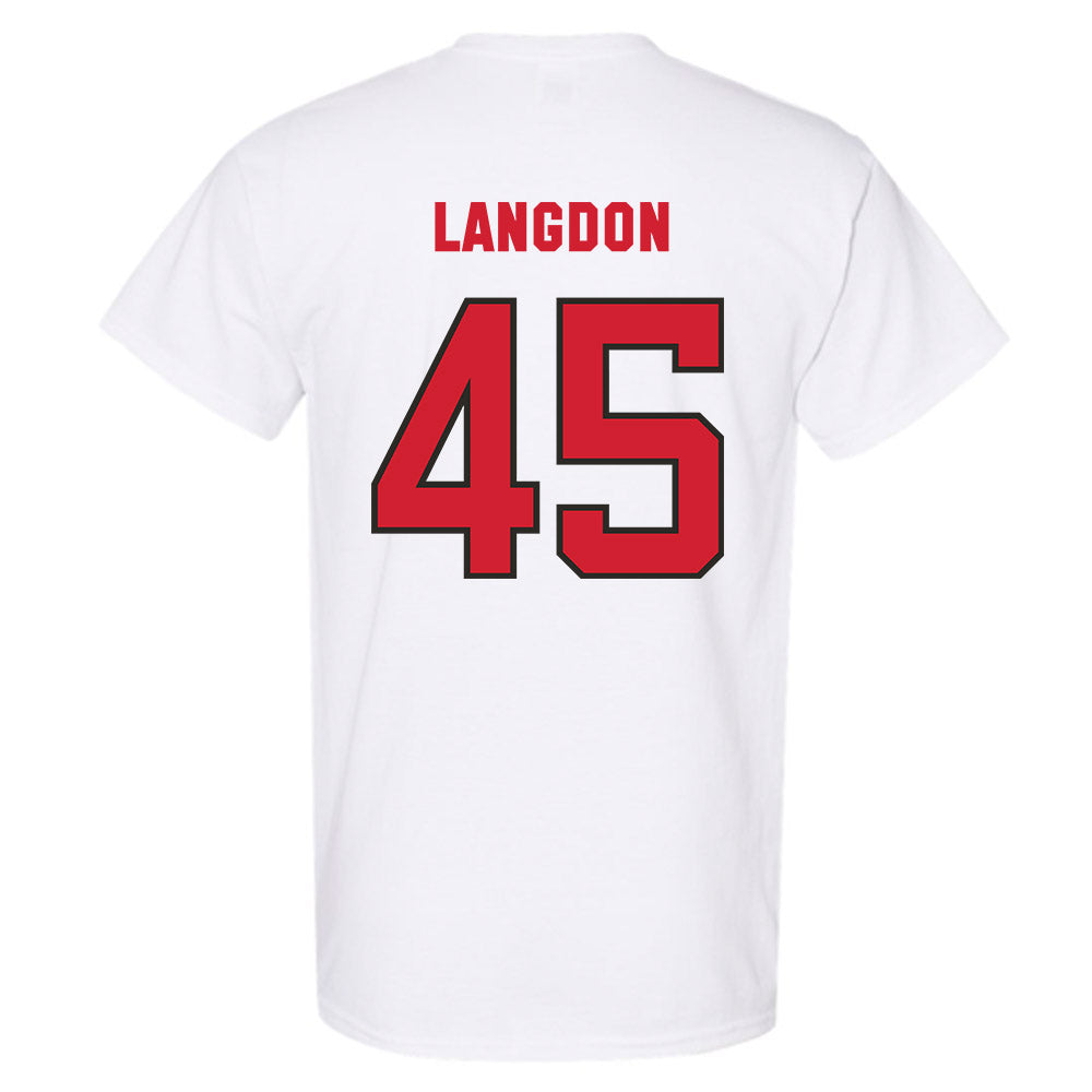 NC State - NCAA Men's Basketball : Colt Langdon - Replica Shersey T-Shirt-1