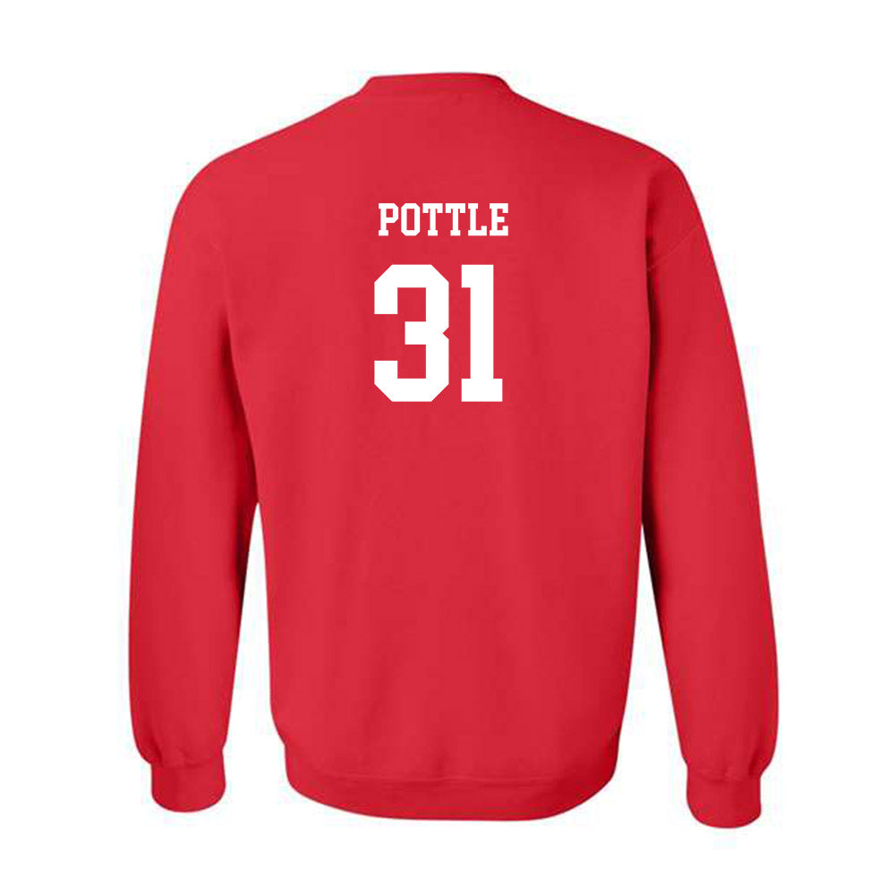NC State - NCAA Men's Soccer : John Pottle - Replica Shersey Crewneck Sweatshirt-1