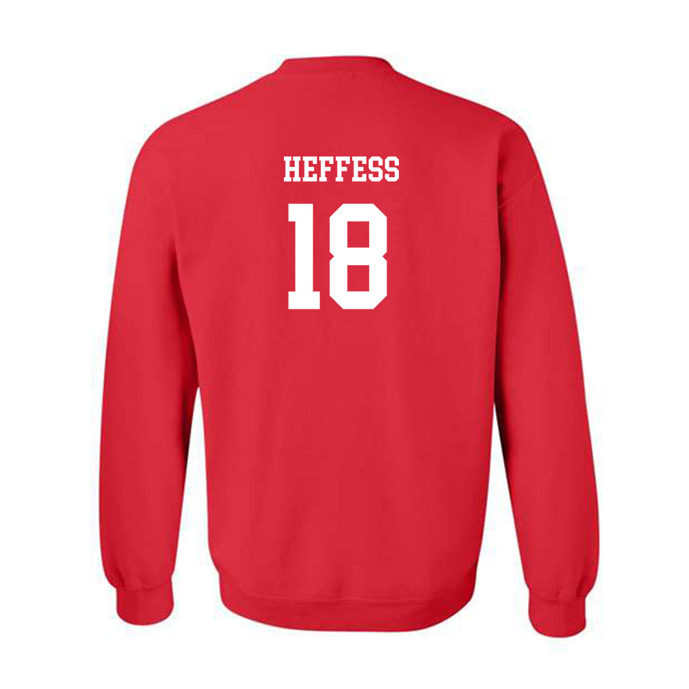 NC State - NCAA Men's Soccer : Isaac Heffess - Replica Shersey Crewneck Sweatshirt