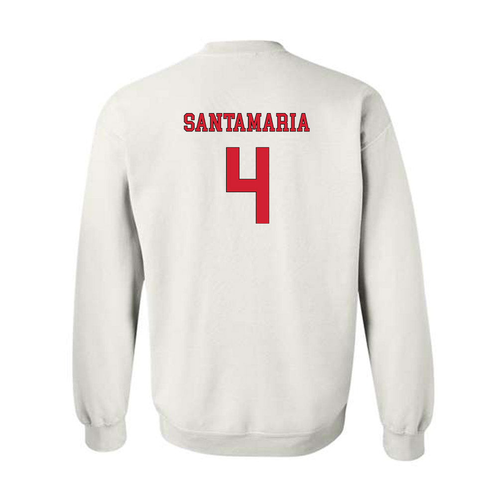 NC State - NCAA Men's Soccer : Carlos Santamaria - Replica Shersey Crewneck Sweatshirt-1