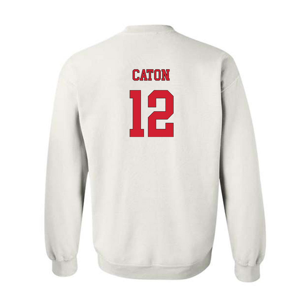 NC State - NCAA Men's Soccer : Tyler Caton - Replica Shersey Crewneck Sweatshirt-1