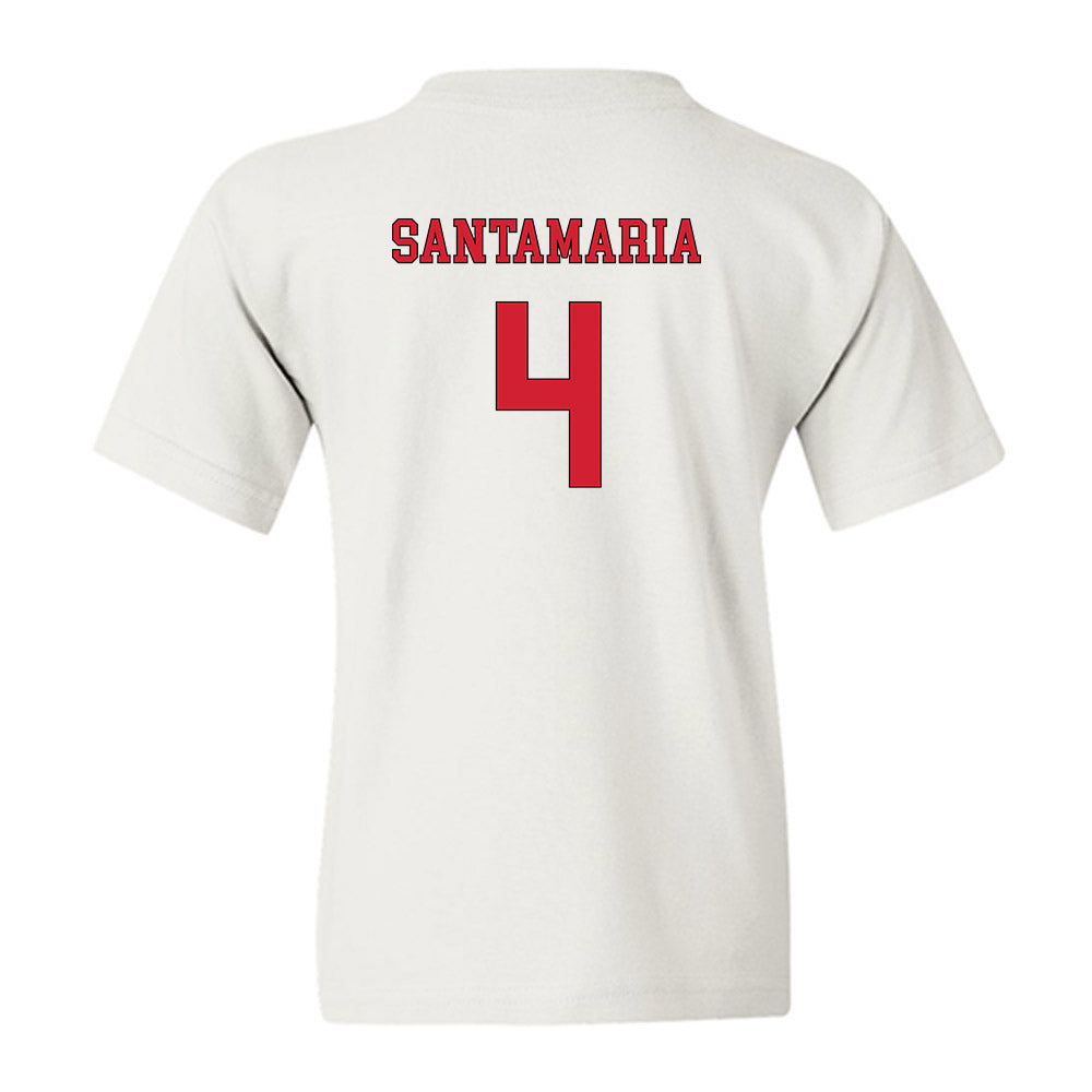 NC State - NCAA Men's Soccer : Carlos Santamaria - Replica Shersey Youth T-Shirt-1