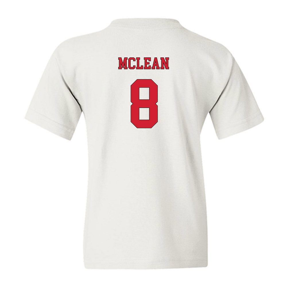 NC State - NCAA Men's Soccer : Justin McLean - Replica Shersey Youth T-Shirt-1