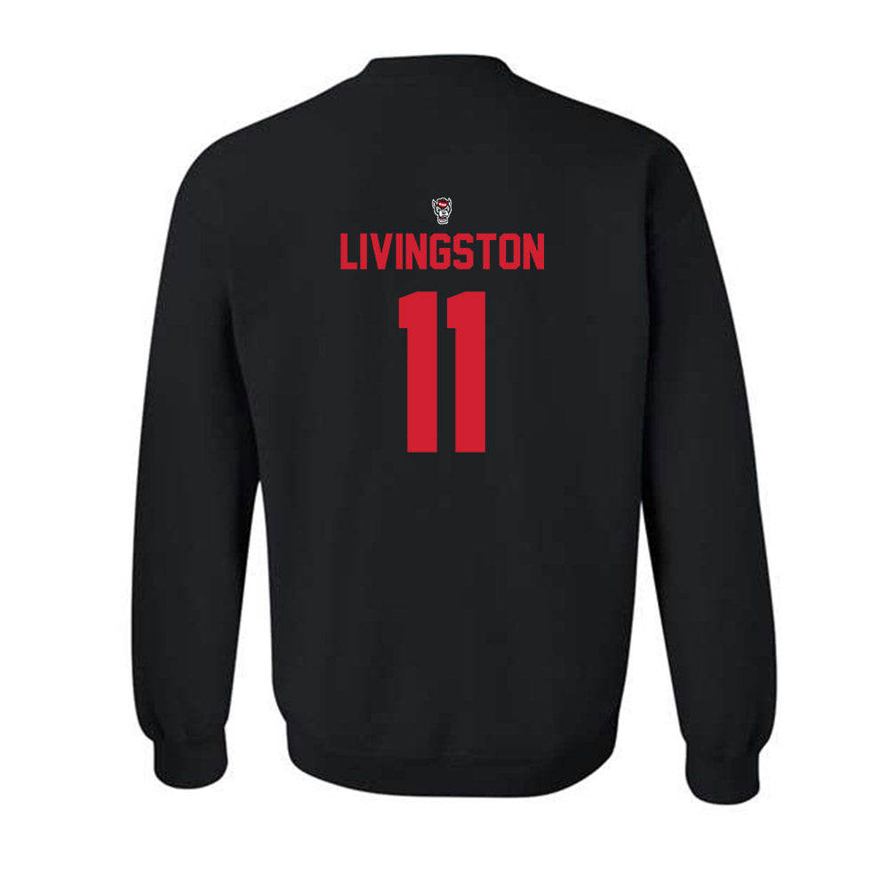 NC State - NCAA Softball : Lily Livingston - Replica Shersey Crewneck Sweatshirt-1