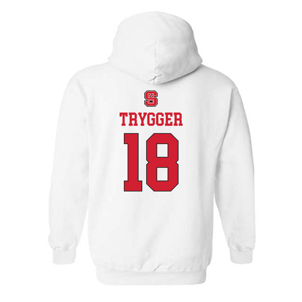 NC State - NCAA Women's Basketball : Tilda Trygger - Replica Shersey Hooded Sweatshirt-1