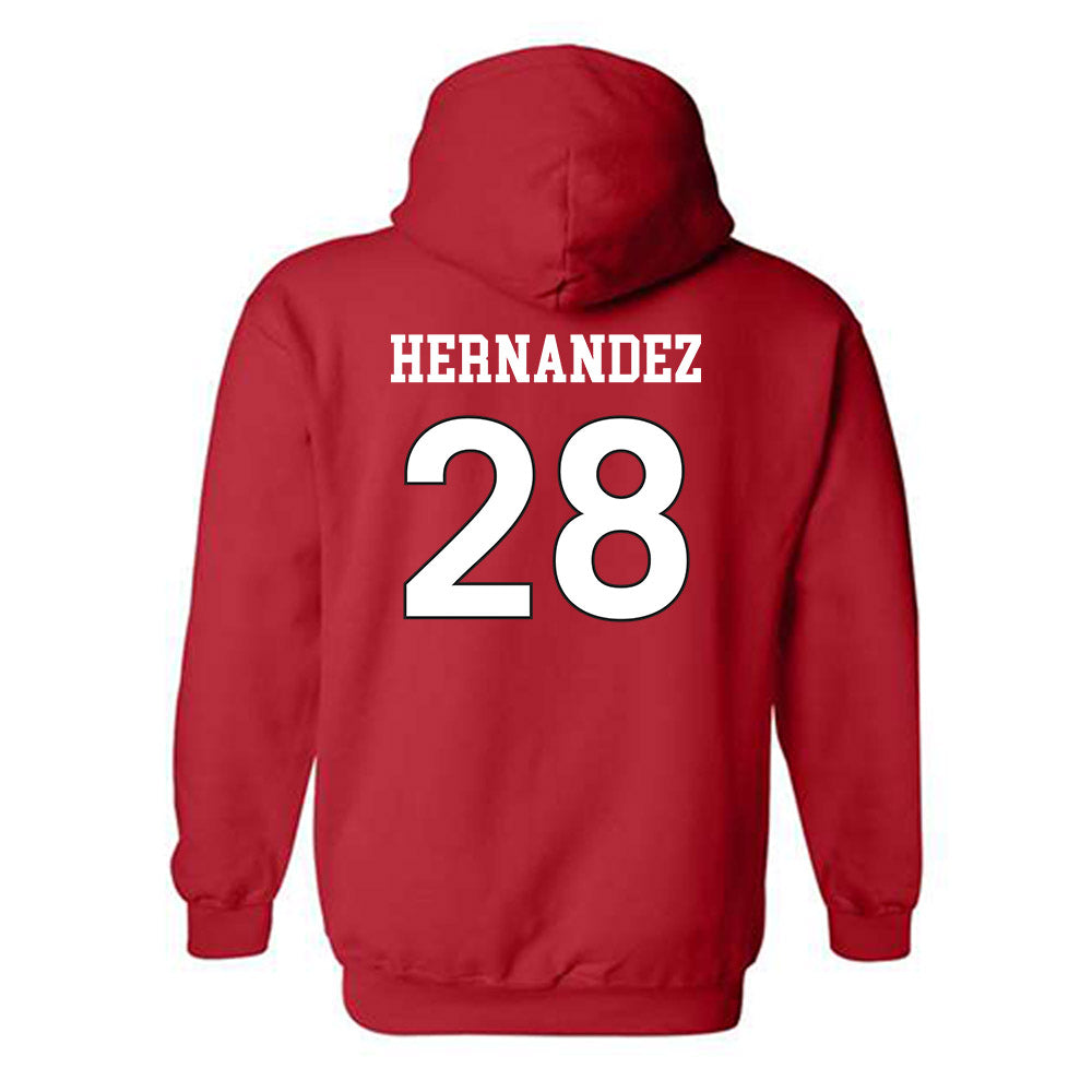 NC State - NCAA Women's Soccer : Sophia Hernandez - Replica Shersey Hooded Sweatshirt