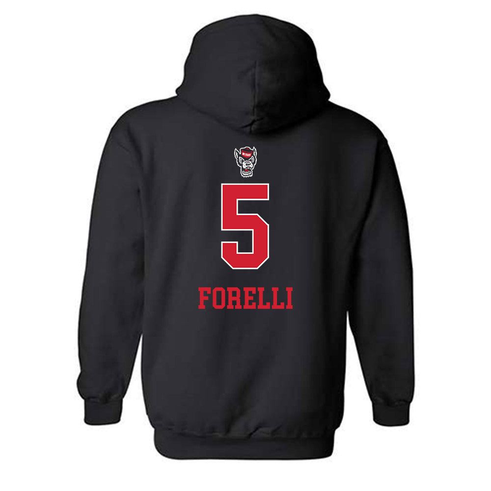 NC State - NCAA Women's Volleyball : Alyssa Forelli - Replica Shersey Hooded Sweatshirt