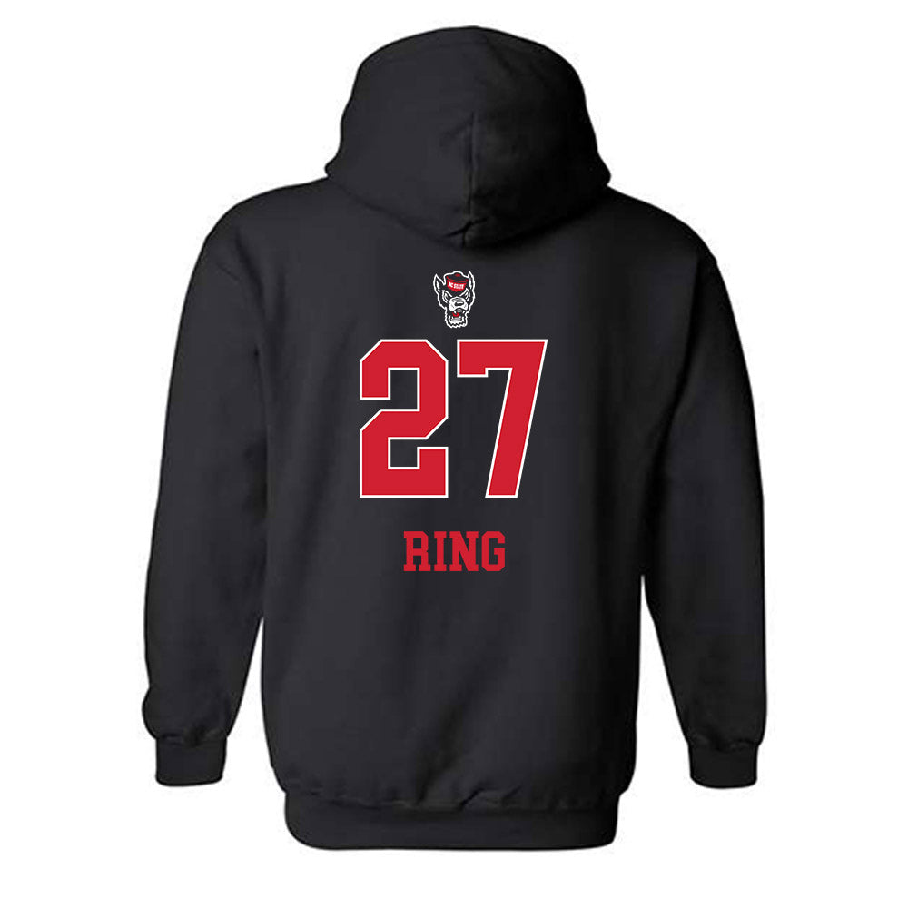 NC State - NCAA Women's Volleyball : Rebecca Ring - Replica Shersey Hooded Sweatshirt-1