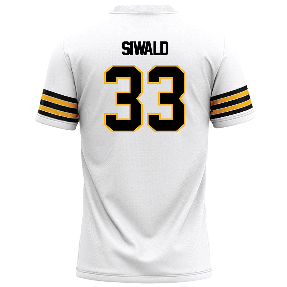 Towson - NCAA Football : Ashton Siwald - White Jersey