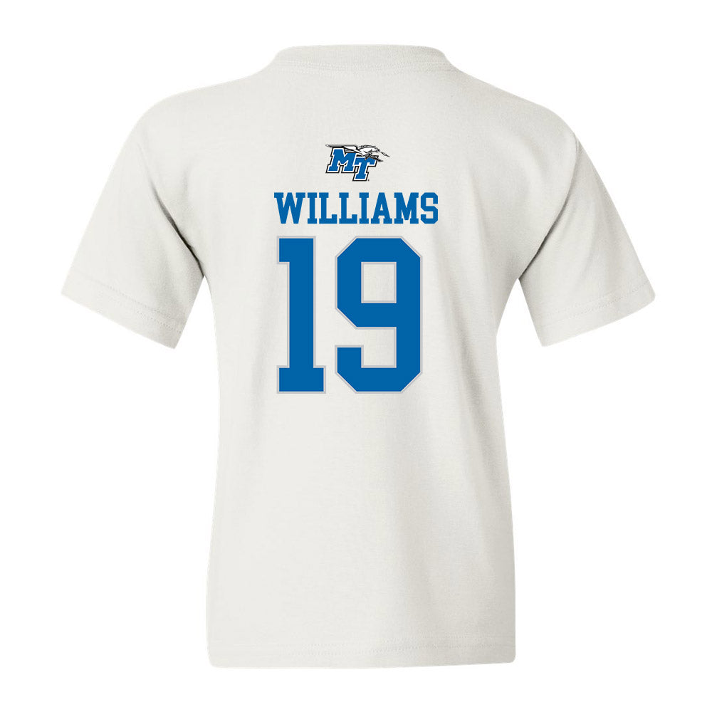 MTSU - NCAA Women's Soccer : Skylar Williams - White Replica Shersey Youth T-Shirt