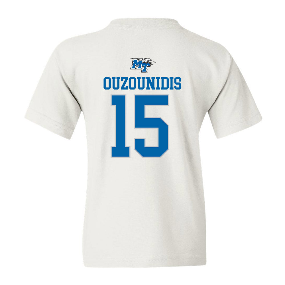 MTSU - NCAA Women's Soccer : Olivia Ouzounidis - White Replica Shersey Youth T-Shirt