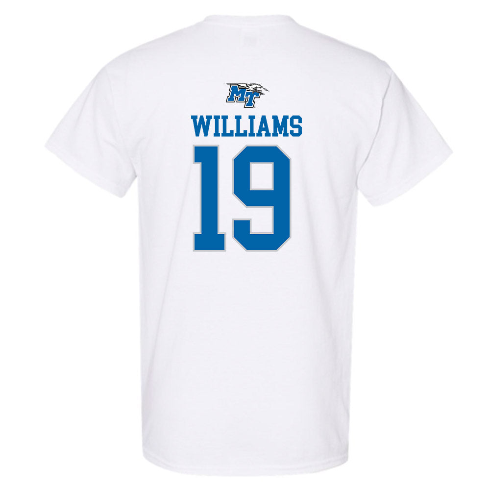 MTSU - NCAA Women's Soccer : Skylar Williams - White Replica Shersey Short Sleeve T-Shirt