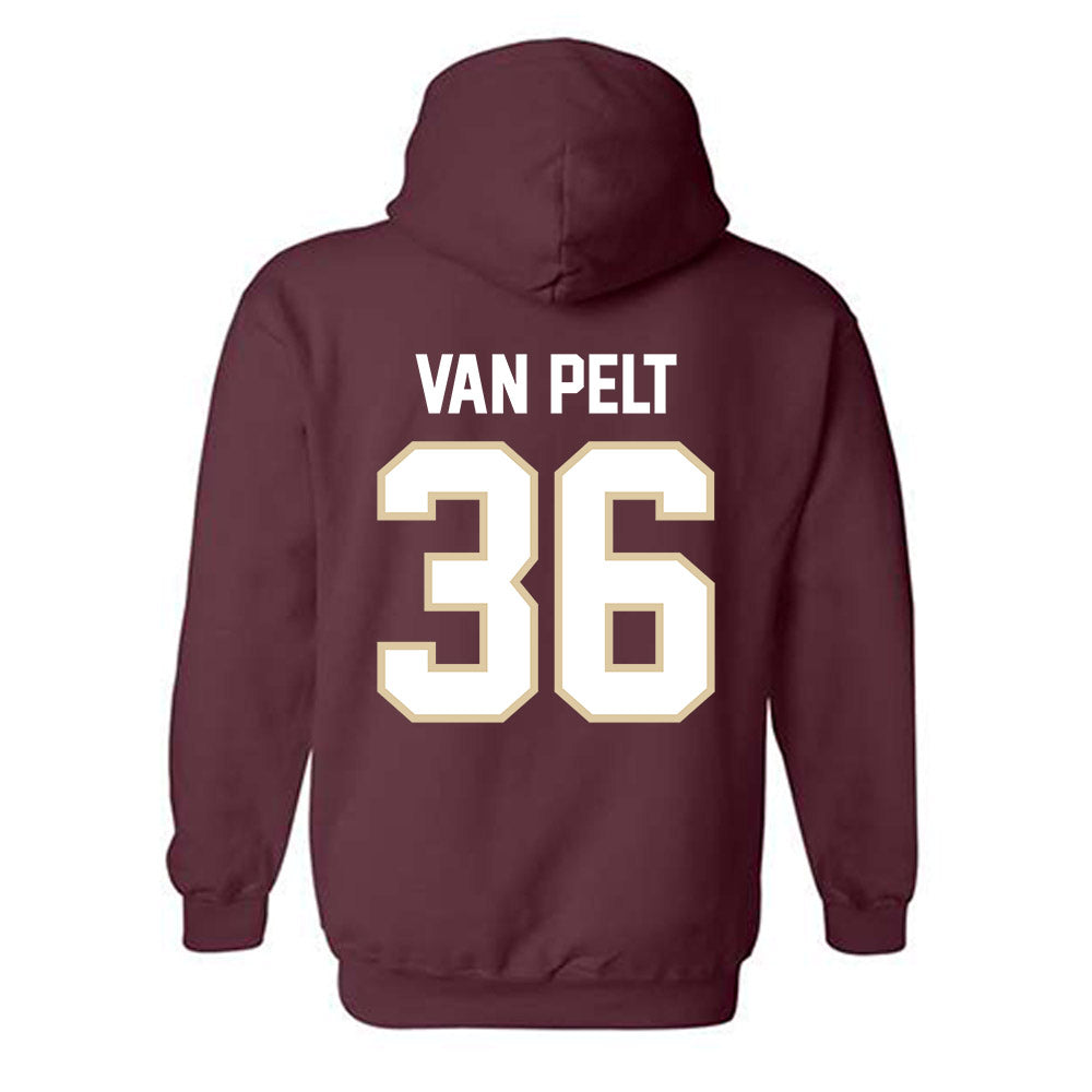 Boston College - NCAA Football : Billy Van Pelt - Maroon Classic Shersey Hooded Sweatshirt