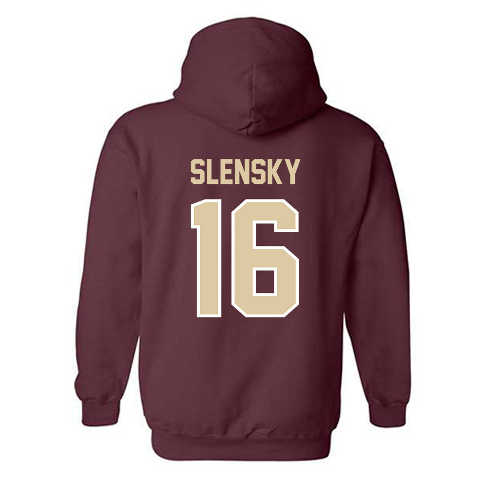 Boston College - NCAA Women's Soccer : Ellyson Slensky - Maroon Classic Hooded Sweatshirt