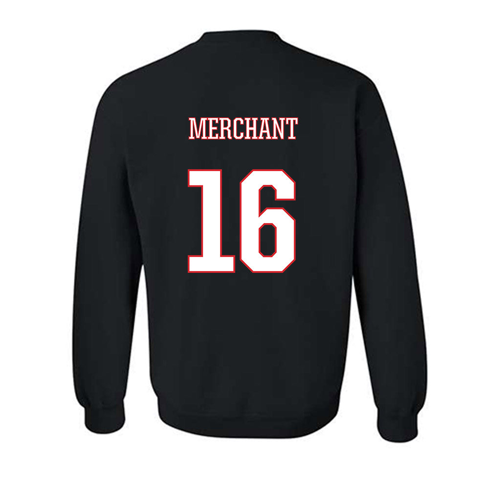 UConn - NCAA Women's Soccer : Abbey Merchant - Black Classic Shersey Sweatshirt