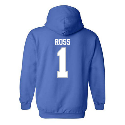MTSU - NCAA Football : Teldrick Ross - Royal Classic Shersey Hooded Sweatshirt