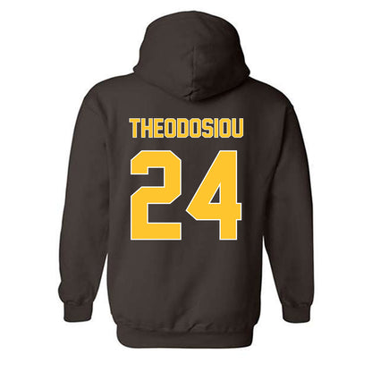 Wyoming - NCAA Men's Basketball : Jacob Theodosiou - Hooded Sweatshirt Classic Shersey