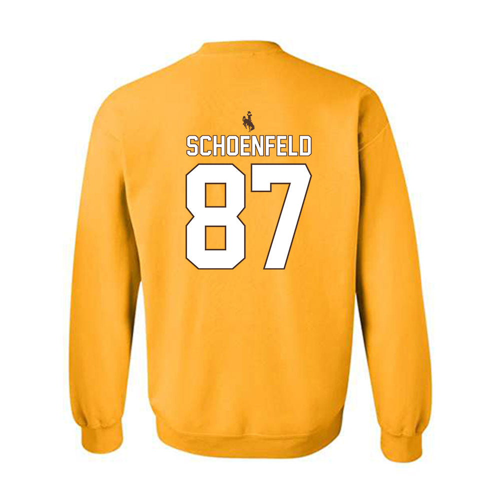 Wyoming - NCAA Football : Isaac Schoenfeld - Gold Classic Shersey Sweatshirt