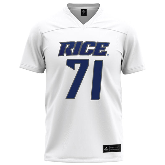 Rice - NCAA Football : Clay Servin - White Jersey