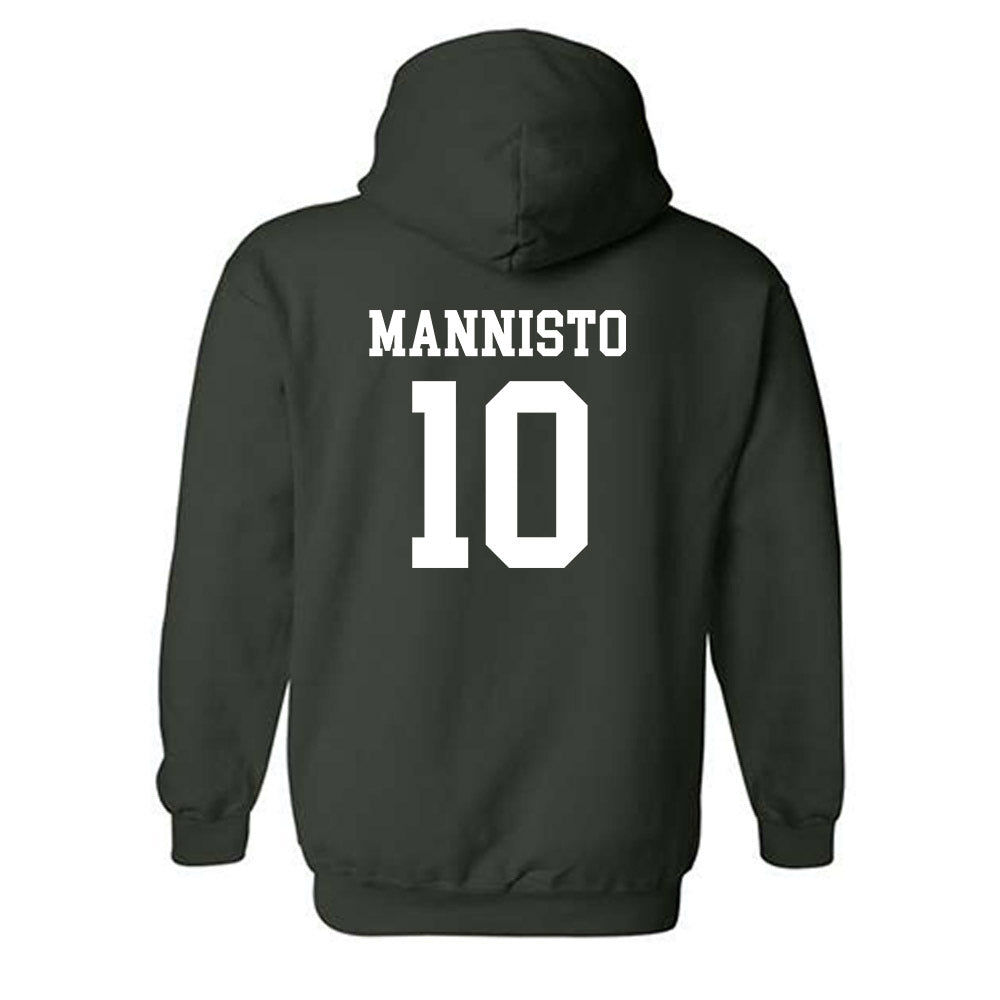 Michigan State - NCAA Men's Ice Hockey : Tommi Mannisto - Hooded Sweatshirt Classic Shersey