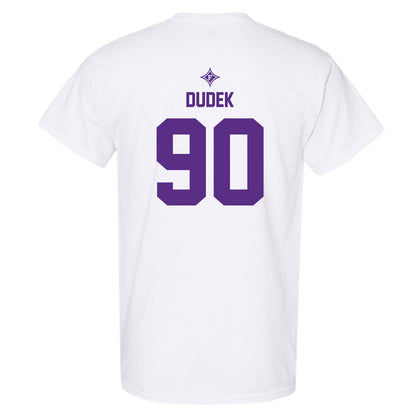 Furman - NCAA Football : Malakai Dudek - White Sports Short Sleeve T-Shirt